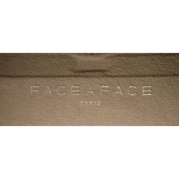 Face A Face Paris Black Eyeglasses Case White Stitching Soft Interior Minimalist - Picture 4 of 5